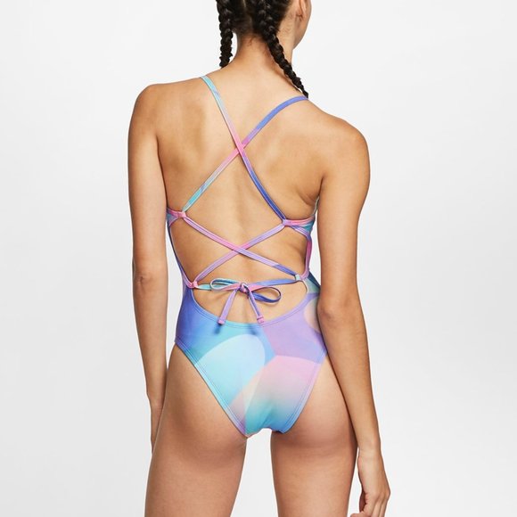 Nike Other - NEW Mosaic Nike Swim Suit - Sz 4